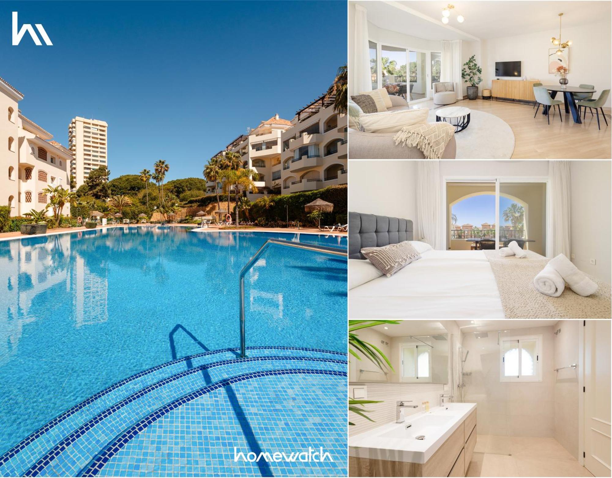 With Direct Beach Access, In Hacienda Playa, Elviria Apartment *